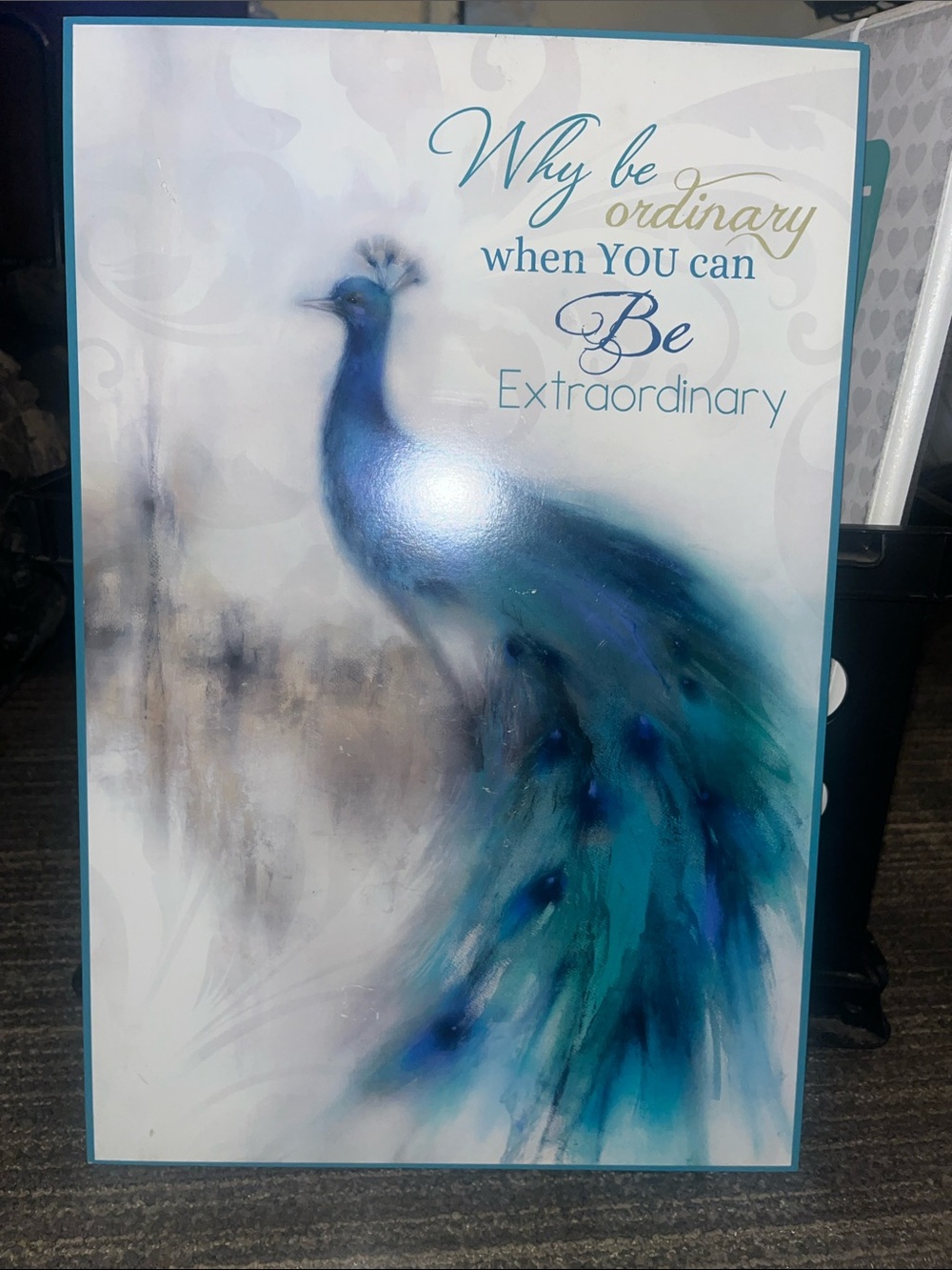 Blue Green Peacock Wall Art – Why be ordinary when you can Be Extraordinary 541